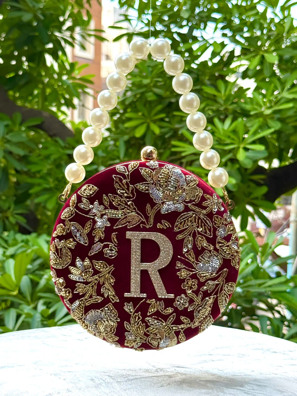 The Regal Roxy – Personalised Velvet Clutch for the London Luxe Lass
